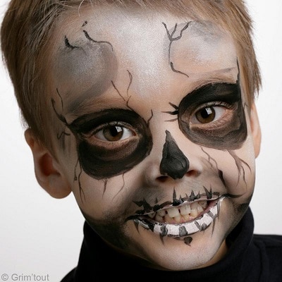maquillage enfant halloween zombie