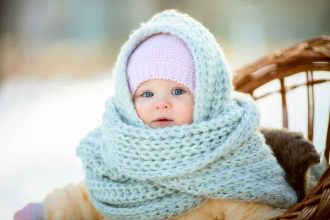 bébé prêt à affronter l'hiver